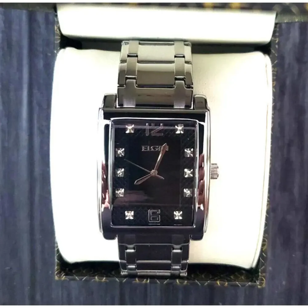 Rare Lord Elgin Gem Dial Mens Dress Watch New‎ In Box 45mm